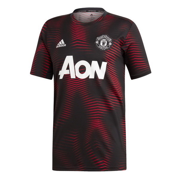 Trikot Trainingsshirt Manchester United 2018-19 Schwarz Rote Fussballtrikots Günstig